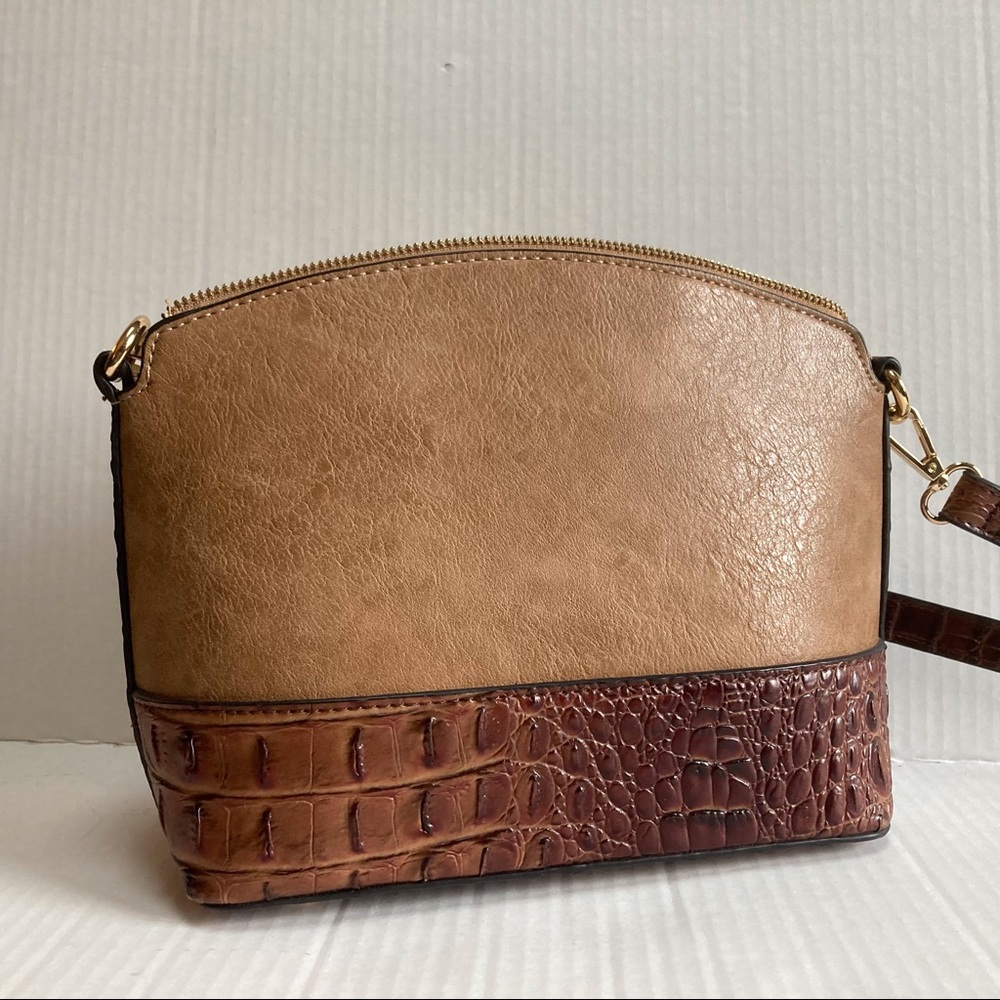 Brown Bowler Style Handbag - Picture 3 of 6
